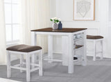 3 Pieces Counter Set Storage Space For Small Space Modern Farmhouse Design Retro Design Easy to W2537P369836