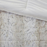 Full/Queen 4PC Faux Fur Comforter Set B03597119