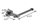 Bathroom Hardware Set, Thicken Space Aluminum 3 PCS Towel bar Set- Gun Grey 16-27 Inches Adjustable 10204461