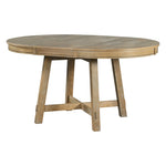 ZUN TREXM Farmhouse Round Extendable Dining Table with 16" Leaf Wood Kitchen Table WF291263AAE