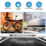 Car Roof Rack Cross 1.22m Thick Aluminum Crossbars Universal Roof Rack Adjustable Roof Cross 43450538