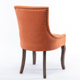 ZUN Furniture,Ultra Side Dining Chair,Thickened fabric chairs with neutrally toned solid wood legs, 87596999