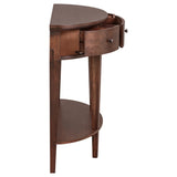 U-Style Modern Curved Console Table Sofa Table with 3 drawers and 1 Shelf for Hallway, Entryway, WF312995AAD
