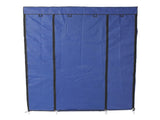 5-Layer 12-Compartment Non-woven Fabric Wardrobe Portable Closet Navy 02100623