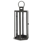 ZUN FRANK 23"H STAINLESS STEEL LANTERN 72191.00BLK