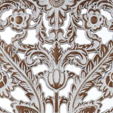 2 PCS Distressed Carved Wood Wall Decor Set B035P366543