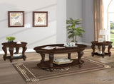 22'' Retro Round End Table,Solid Wood Sofa Side Table with Shelf,Living Room Corner Table Easy 66103170