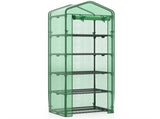 Green 5-Tier Mini Greenhouse with PE Grid Cover, Tool-Free Assembly Portable Grow Tent for Indoor 52136707