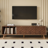 70" Mid-Century Modern TV Stand, Media Console Table for TVs up to 80'', Entertainment Center with 5 N710P222773P