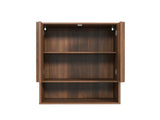 Wall-Mounted Storage Cabinet with Doors and Shelf. W331P532639