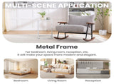 Modern Accent Chair Arm Chair Living Room Rocking Chair Metal Frame W1403P241856