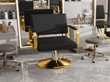 Hydraulic Salon - 360&deg Swivel Barber Stylist with Pump, Non-Tilting Hairdressing W2700P318173