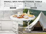 31.5 Inch Round Folding Table, Heavy Duty Plastic Foldable Cocktail Bistro Table, Easy 24201242