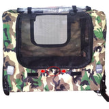 Camouflage Foldable Bicycle Trailer Bike Trailer for Camping Pet Dog Cat Luggage Carry W136458022