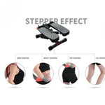 ZUN Mini Stepper with Resistance Band, Stair Stepping Fitness Exercise Home Workout Equipment for Full 16994498