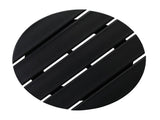 46*46*46cm Single Layer Round HDPE Side Table Black 26668210