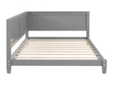 Twin Size Wood Daybed/Sofa Bed, Gray WF297689AAE