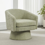 Contemporary Chenille Swivel Accent Chair, 360&deg Rotating Barrel Chair with Plush Cushioning for N765P292093N