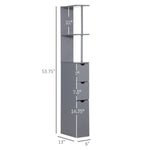 ZUN Bathroom Storage Cabinet-Grey （Prohibited by WalMart） 54238167