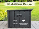 100 Gallon Outdoor Storage Deck Box Waterproof, Large Patio Storage Bin for Outside Cushions, Throw W2369P470779