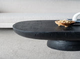 36x24x15" Black Oval Coffee Table W2078P161504