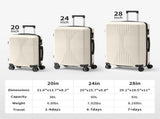PP Trolley Case 20in 24in 28in 3PCS Suitcase Set Off White 59145631