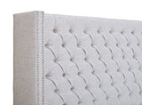 Upholstery Headboard Grey Queen B03548787
