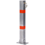 Parking bollard,pole barrier with lock ,car parking protection posts,home garage street decor W46542543