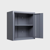 Metal garage cabinet with door, wall-mounted storage cabinet, floating tool cabinet for basements, W396P305716