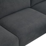 ZUN [New] 103.5*59" Modern L-shaped Sectional Sofa, 4-seat Velvet Fabric Couch Set with 23013217