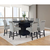 Dark Grey and Black Upholestered Counter Stools B062P153508