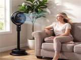 Misting Pedestal Fan with 0.5 Gal Tank, 900 CFM Adjustable Height Standing Fan for Indoor & Outdoor 86082605