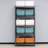 63"H 5 Tier Metal Shelves for Storage Shelving 2000LBS Heavy Duty Storage Shelves Adjustable 06378222