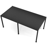 8640E Louver Pergola 10x19FT Aluminum Frame & Steel Louvers W2089P187625
