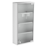 Lockable bathroom cabinet, 4-layer stainless steel medical wall box 35544352