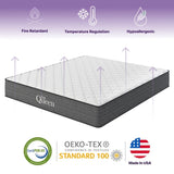 NapQueen Victoria 10 Inch Twin Cooling Gel Hybrid Mattress, CertiPUR-US Certified, Made in USA B349P332658