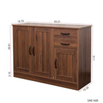 ZUN Modern Wood Buffet Sideboard with 2 doors&1 Storage and 2drawers -Entryway Serving Storage Cabinet W331P242454