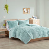 Twin/Twin XL Shaggy Long Fur Comforter Mini Set B03595949