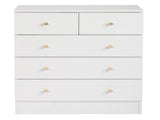Modern Simple 5-Drawer Dresser White 18115091