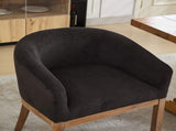 Mid Century Modern Upholstered Barrel Dining with Arms,Farmhouse Linen Kitchen & Dining Room 11325637