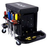 350-Pound Capacity Garage Glider Rolling Tool Chest Seat W46577501