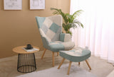 Accent Chair with Ottoman, Living Room Chair and Ottoman Set, Comfy Side Armchair for Bedroom, W56141241