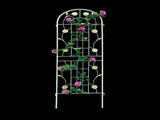4 Pack Metal Garden Trellis 71" x 19.7" Rustproof Trellis for Climbing Plants Outdoor Flower Support W1586135958