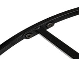 2 Layers 5mm Thick Tempered Glass Countertops Round Wrought Iron Coffee Table Black 78826240