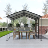 Metal Carport 10 15 FT Heavy Duty with Galvanized Roof, Metal Garage Canopy with Galvanized 74878438