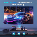 FUDONI Smart Projector with WiFi and Bluetooth, Native 1080P 4K Decoding for Home Cinema, Outdoor 78394914