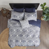 Full/Queen Cotton Jacquard Duvet Cover Set B035129131