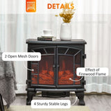 Electric Fireplace Heater LED Flame Fireplace Stove 21608799