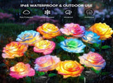Solar Lights Outdoor Waterproof for Garden Decor, 4 Pack Garden Lights for Outside, Outdoor 37833788