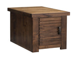 14 inch Chairside Table, No Assembly Required, Whiskey Finish B108P160192